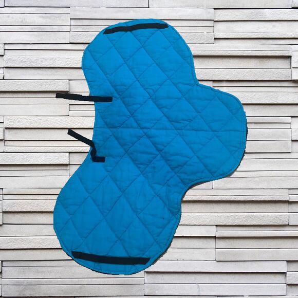 Bright Aqua Blue English All Purpose Saddle Pad - Picture 3 of 4